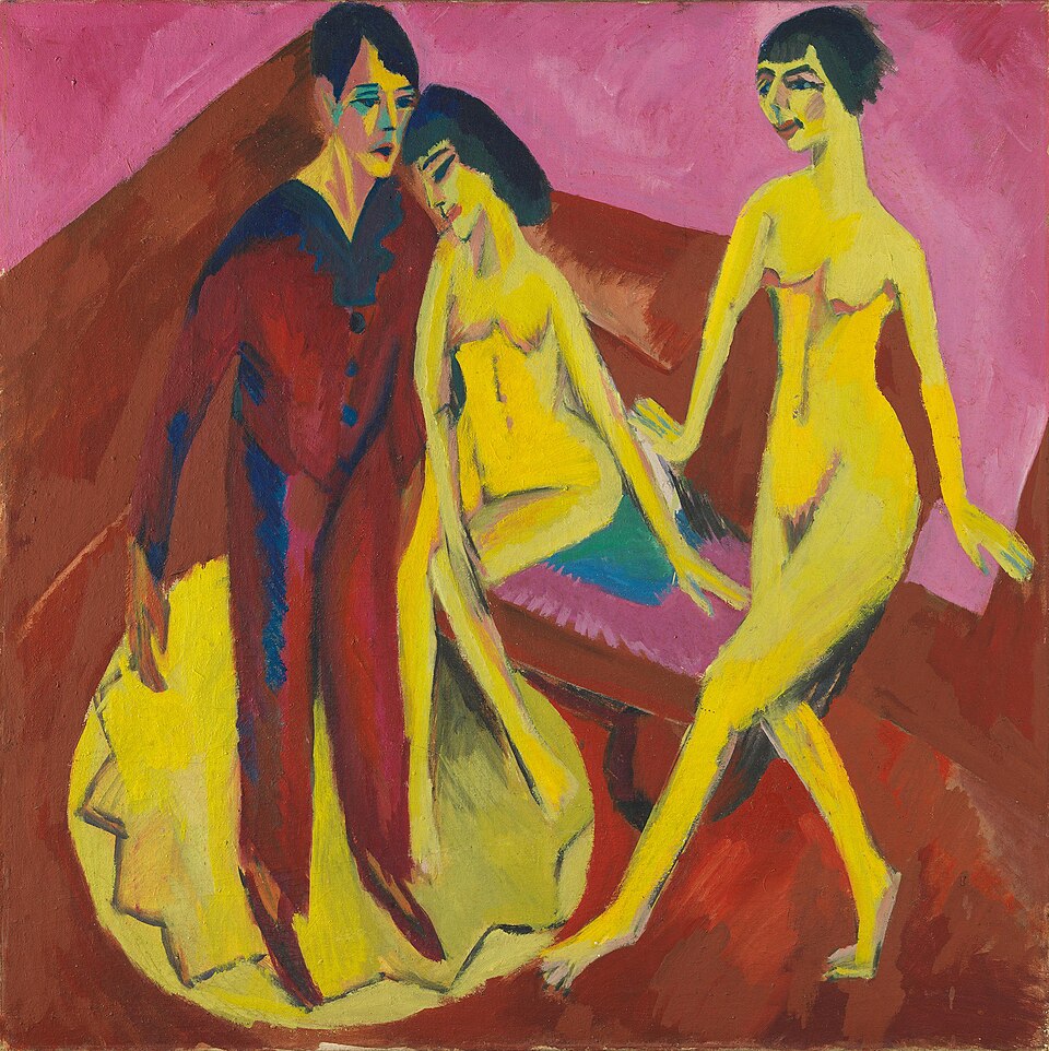 Ernst Ludwig Kirchner Dance School - Hand Painted Oil Painting