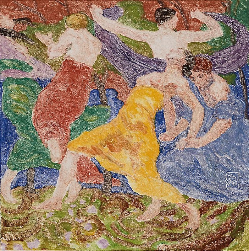 Rupert Bunny Fresque - Hand Painted Oil Painting