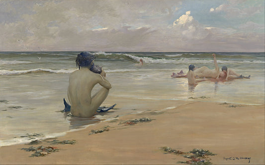 Rupert Bunny Sea Idyll - Hand Painted Oil Painting