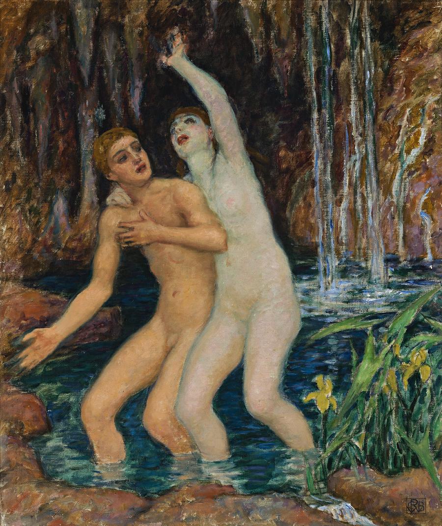 Rupert Bunny The Nymph of Salmacis - Hand Painted Oil Painting