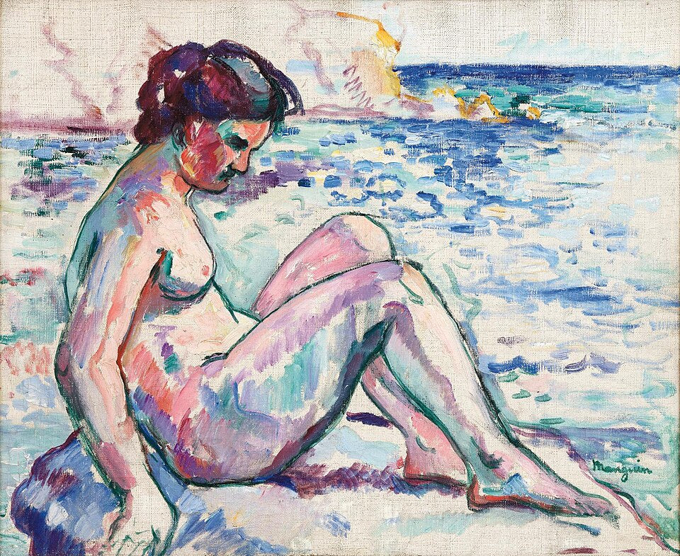 Henri Manguin Jeanne Au Rocher, Cavalière - Hand Painted Oil Painting