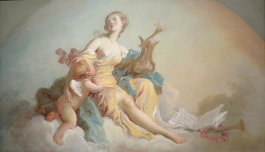 Jean-Honore Fragonard Music - Hand Painted Oil Painting