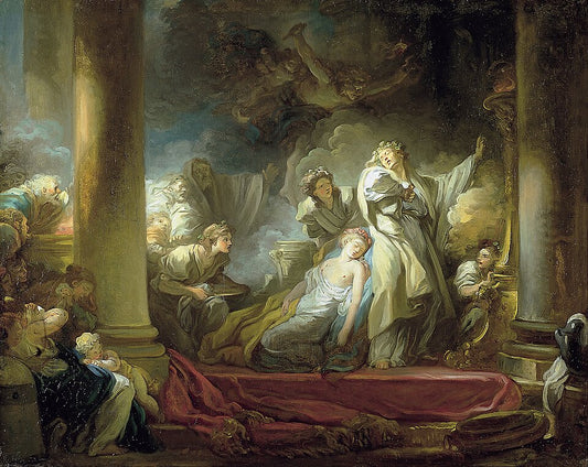 Jean-Honore Fragonard The Sacrifice of Callirhoe - Hand Painted Oil Painting