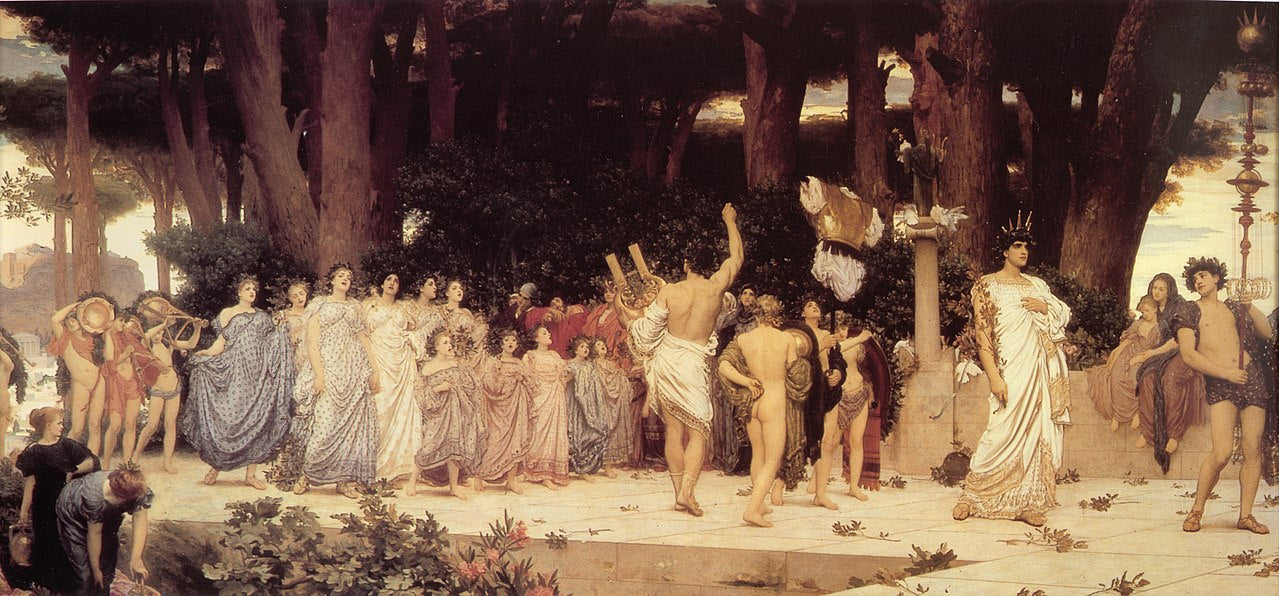 Frederic Leighton Daphnephoria - Hand Painted Oil Painting