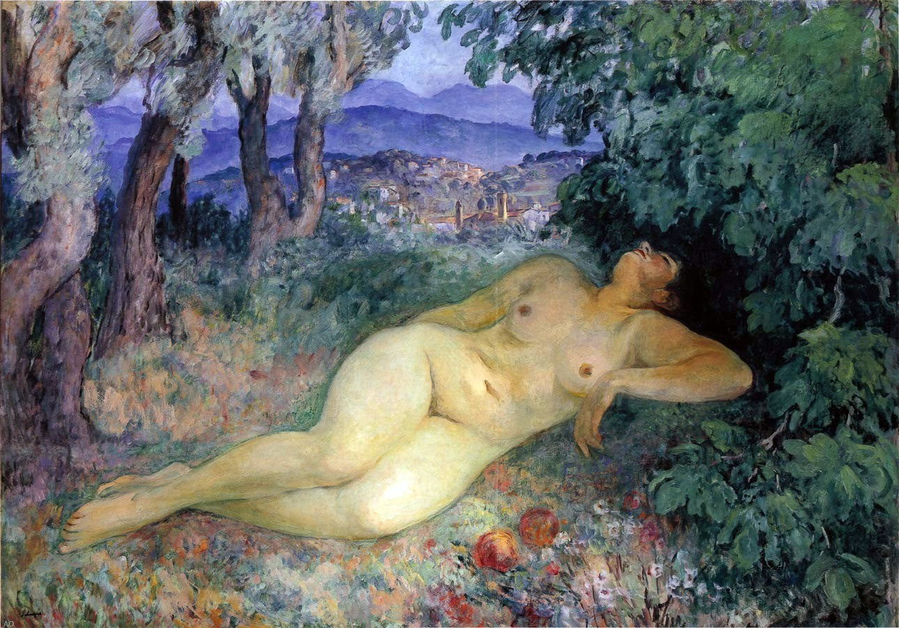  Henri Lebasque A Large Nude at Cannes - Hand Painted Oil Painting