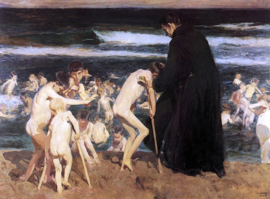  Joaquin Sorolla Y Bastida Sad Inheritance - Hand Painted Oil Painting