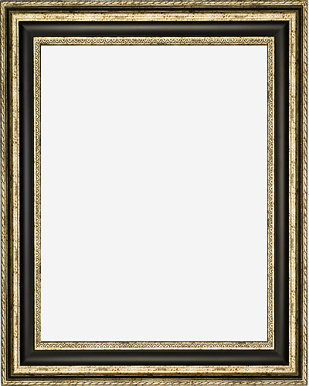 Silver Finish Frame with Black Panel, 3 3/4" wide