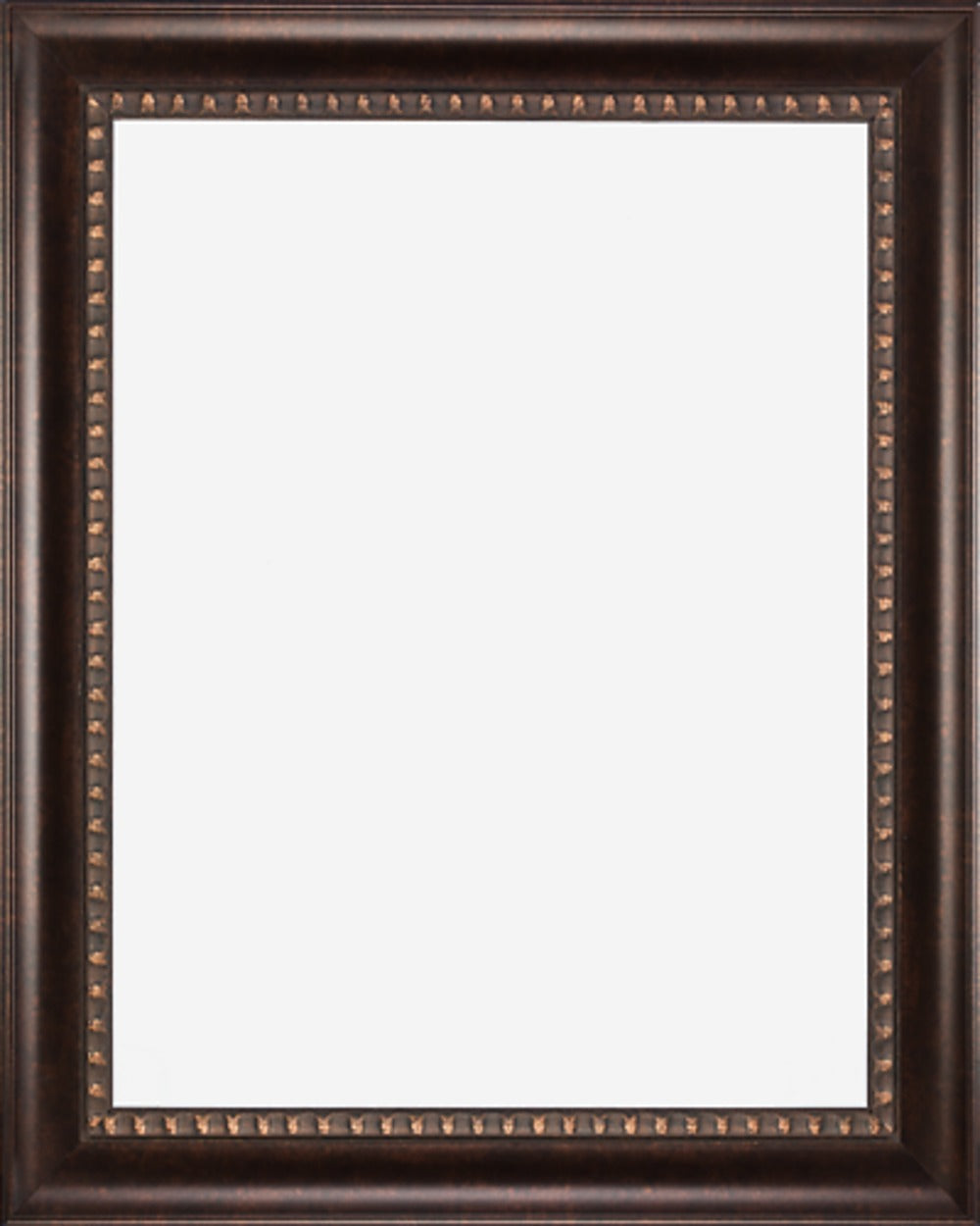 Dark Bronze Finish Scoop Picture Frame, 3" wide