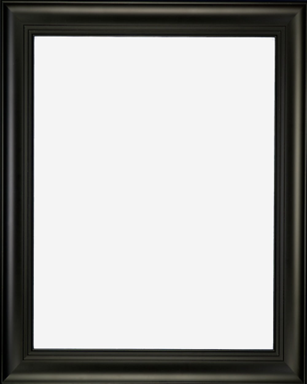Black Finish with Triple Step Lip Picture Frame, 2 3/4" wide