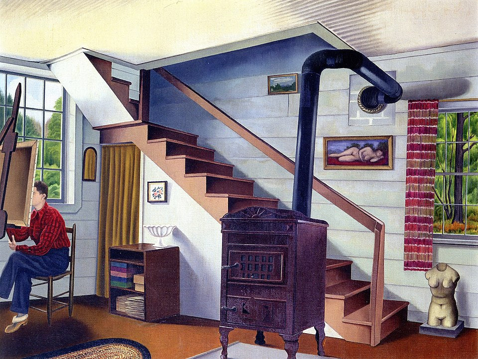 George Ault The Artist at Work - Hand Painted Oil Painting