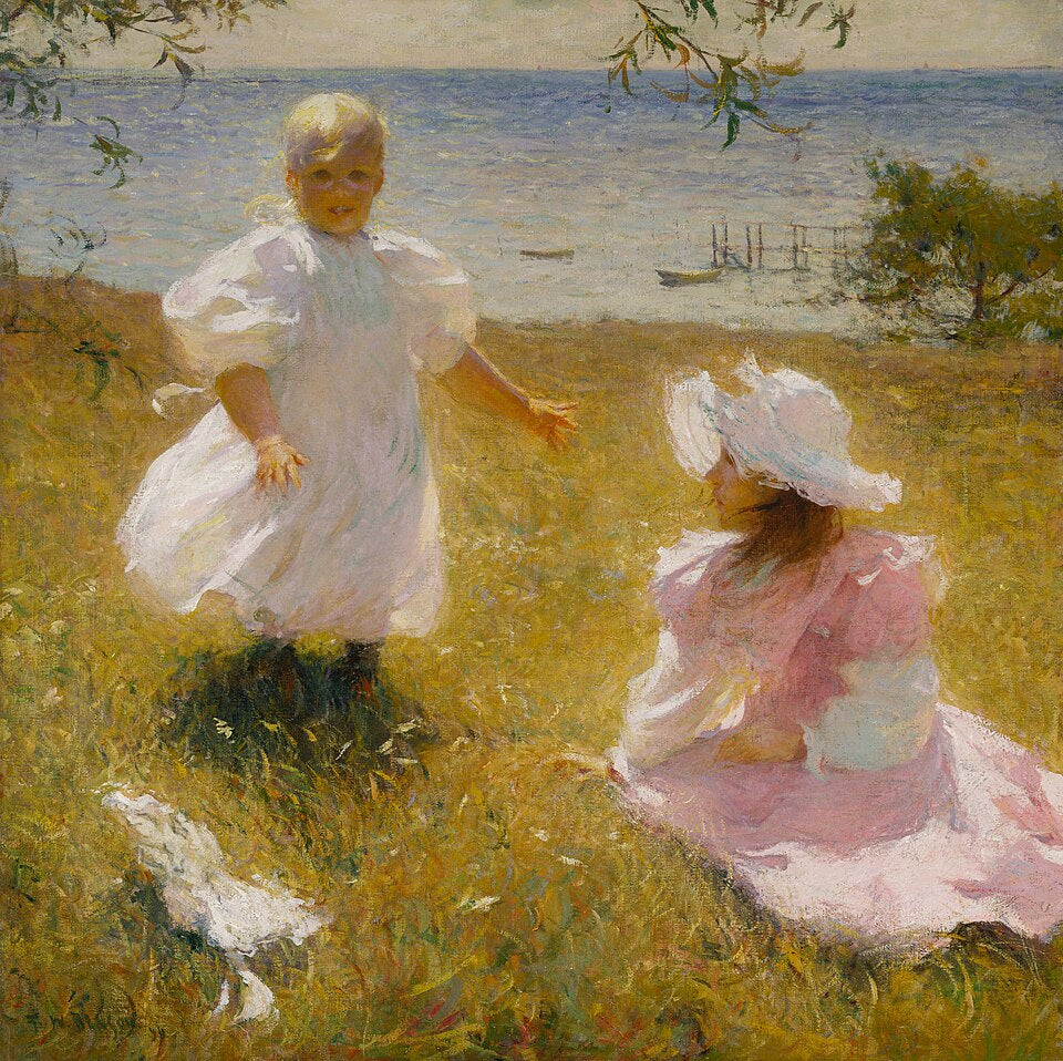 Frank Weston Benson The Sisters - Hand Painted Oil Painting