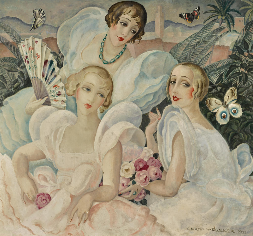 Gerda Wegner Les femmes fatales - Hand Painted Oil Painting