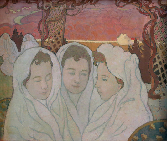 Maurice Denis Triple Portrait of Marthe - Hand Painted Oil Painting