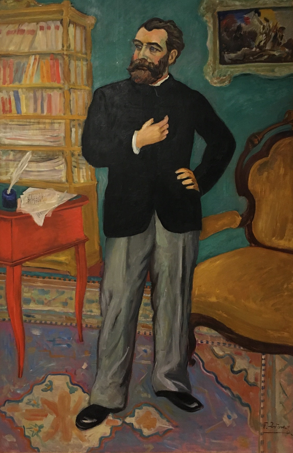 Petar Dobrovic Svetozar Miletic - Hand Painted Oil Painting