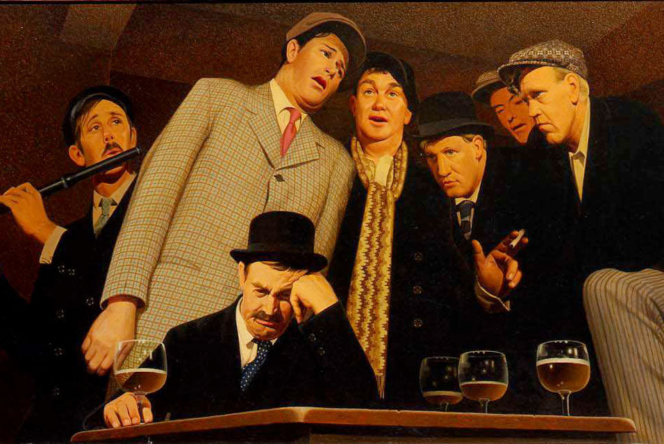 Grant Wood Sentimental Ballad - Hand Painted Oil Painting
