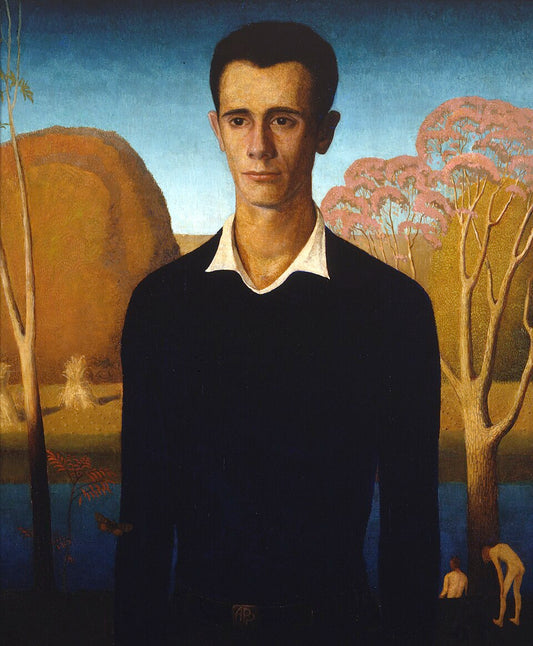 Grant Wood Arnold Comes of Age - Hand Painted Oil Painting