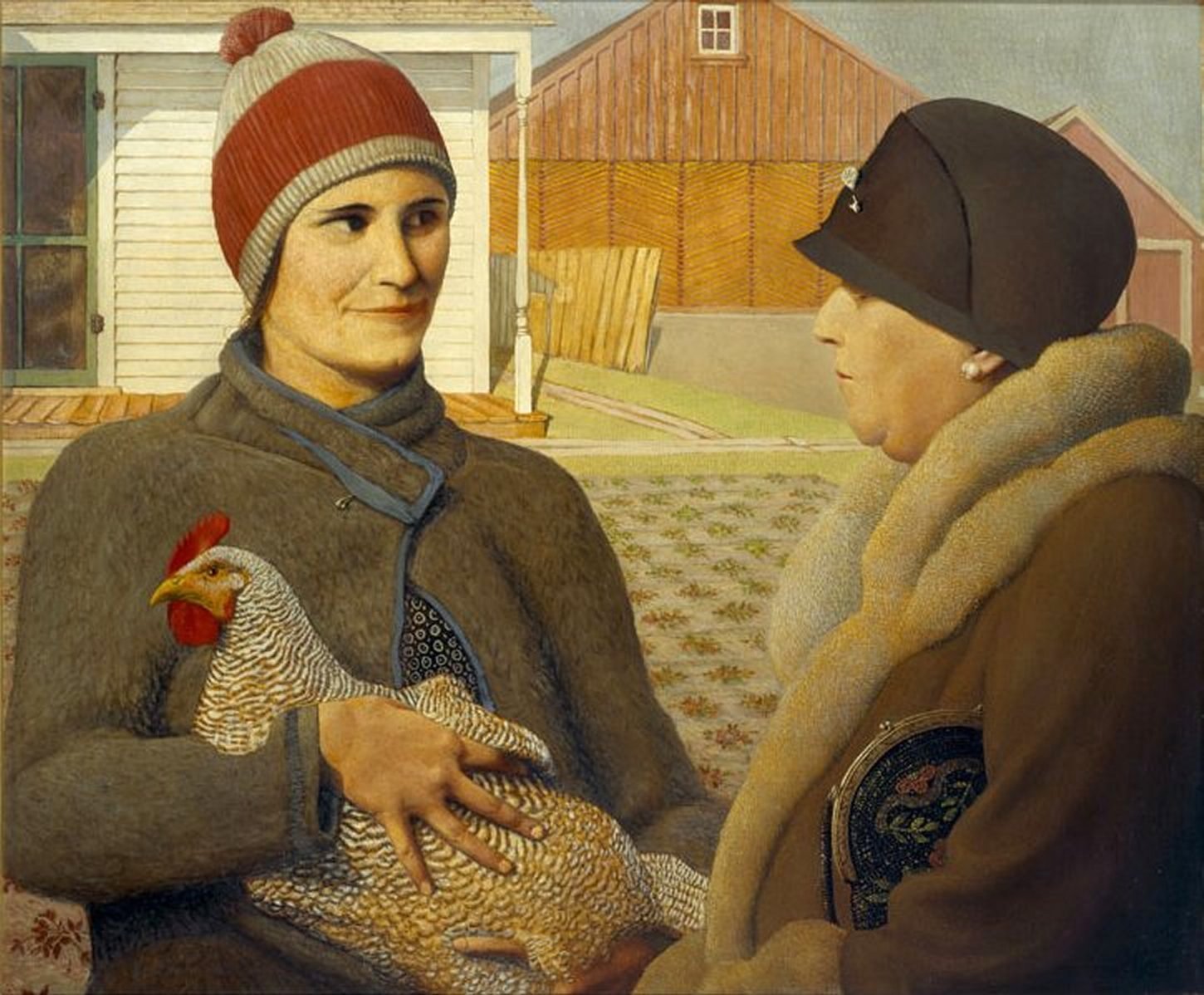 Grant Wood Appraisal - Hand Painted Oil Painting
