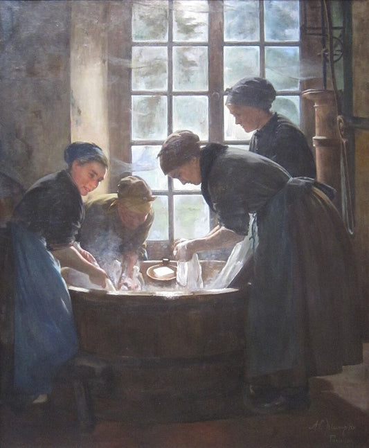 Anna Elizabeth Klumpke In the Wash-House - Hand Painted Oil Painting
