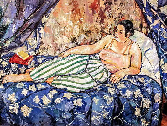 Suzanne Valadon The Blue Room - Hand Painted Oil Painting