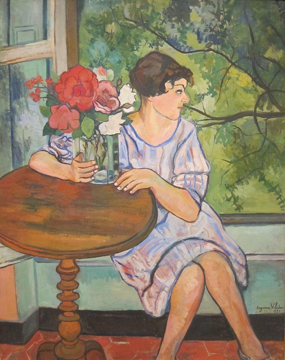Suzanne Valadon Young Girl in Front of a Window - Hand Painted Oil Painting