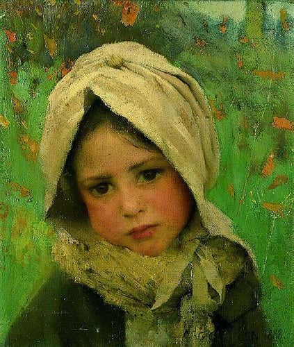 George Clausen Girl - Hand Painted Oil Painting