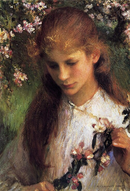 George Clausen Apple Blossom - Hand Painted Oil Painting