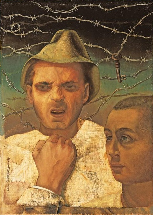 Felix Nussbaum Self-Portrait - Hand Painted Oil Painting