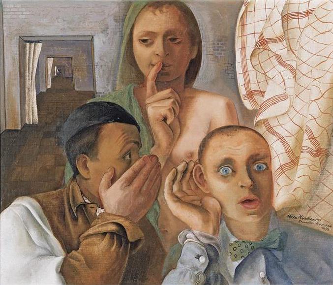 Felix Nussbaum The Secret - Hand Painted Oil Painting