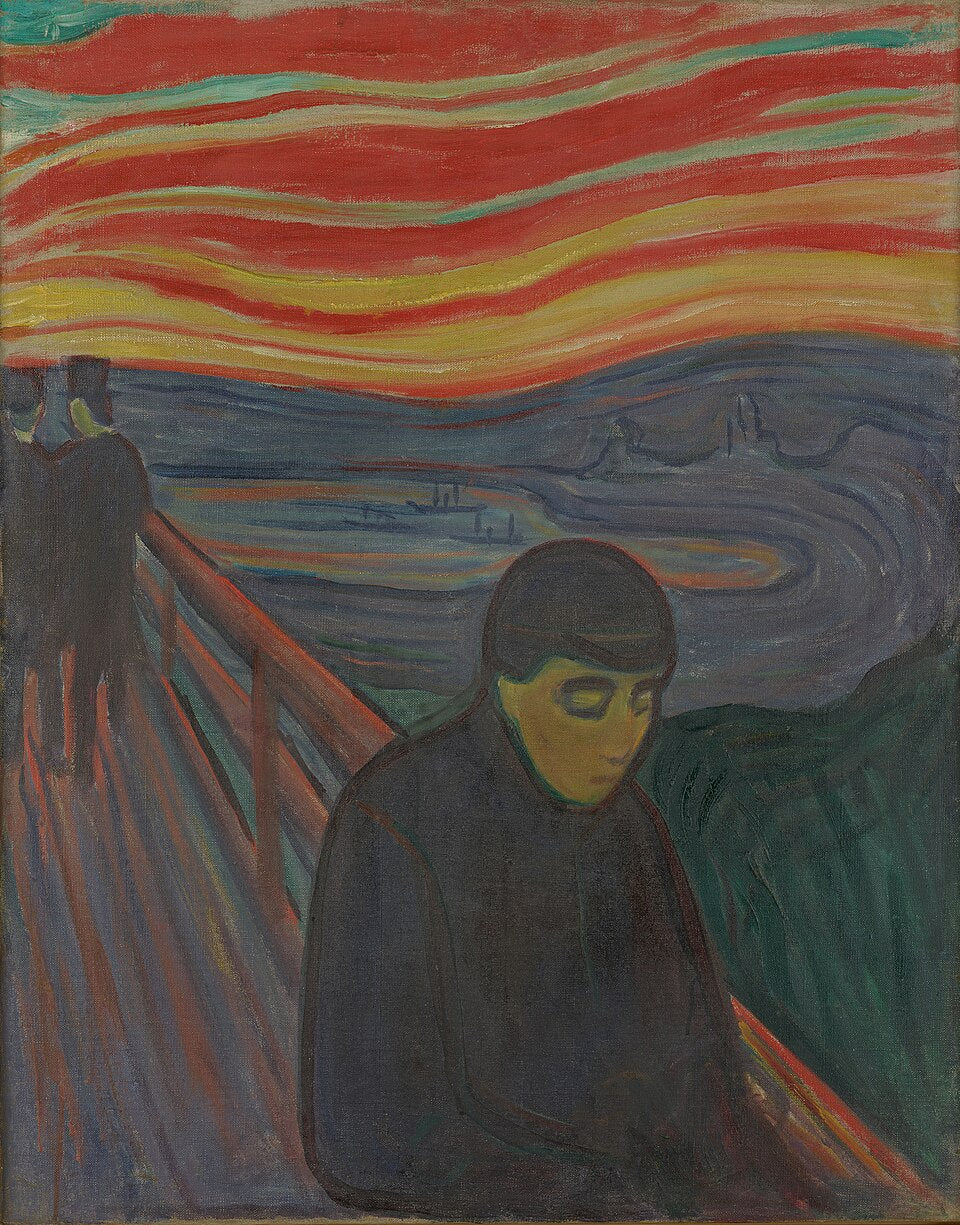 Edvard Munch Despair - Hand Painted Oil Painting