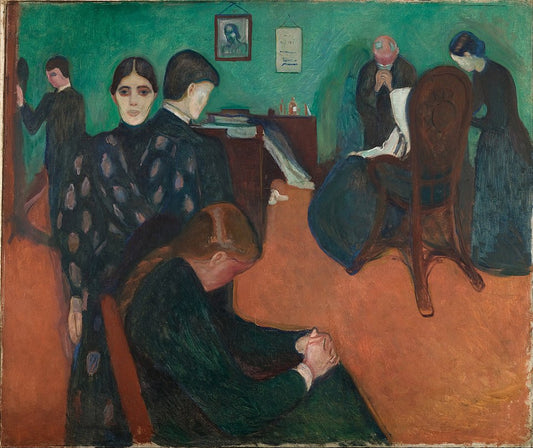 Edvard Munch Death in the Sickroom - Hand Painted Oil Painting