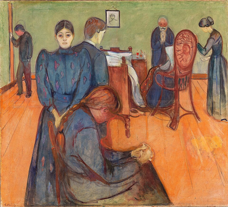 Edvard Munch Death in the Sickroom, 1895 - Hand Painted Oil Painting