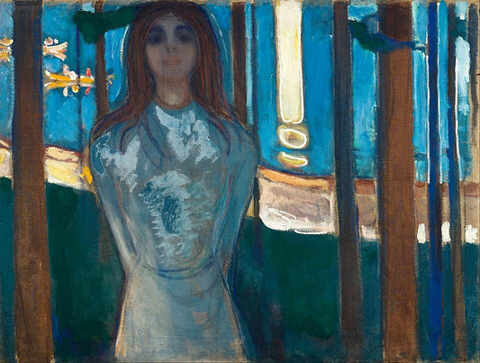 Edvard Munch The Voice - Summer Night - Hand Painted Oil Painting