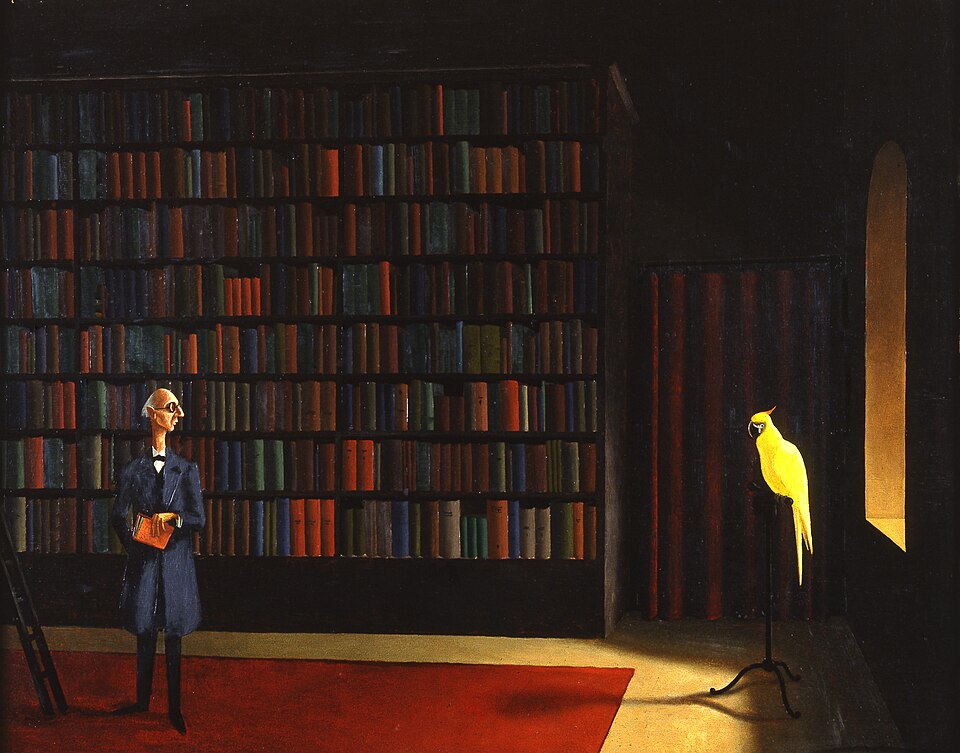Franz Sedlacek The Library - Hand Painted Oil Painting