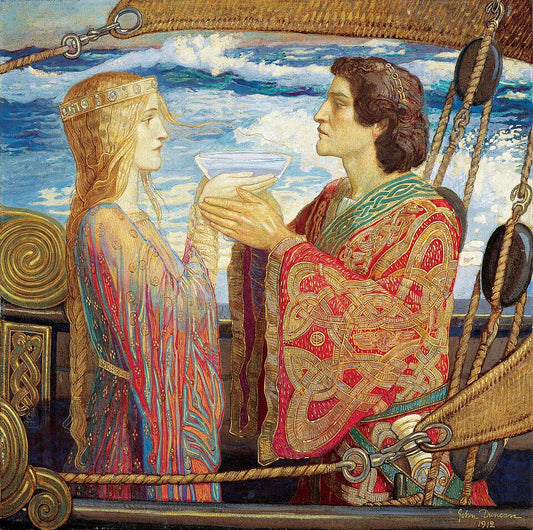 John Duncan Tristan and Isolde - Hand Painted Oil Painting