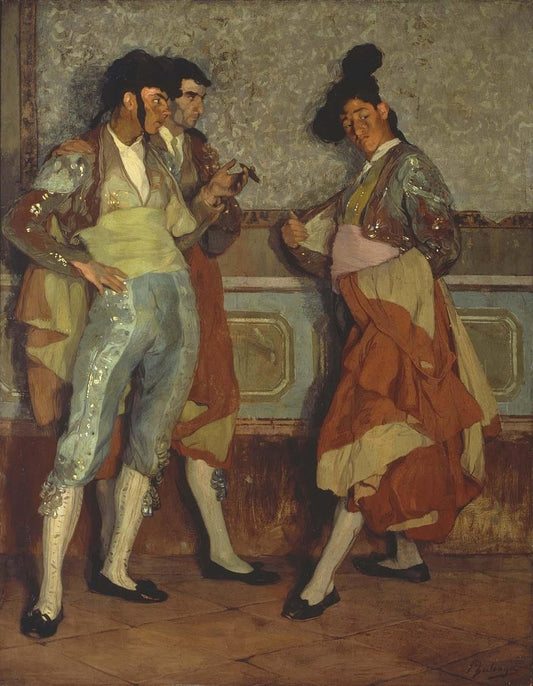 Ignacio Zuloaga Torerillos de Pueblo - Hand Painted Oil Painting