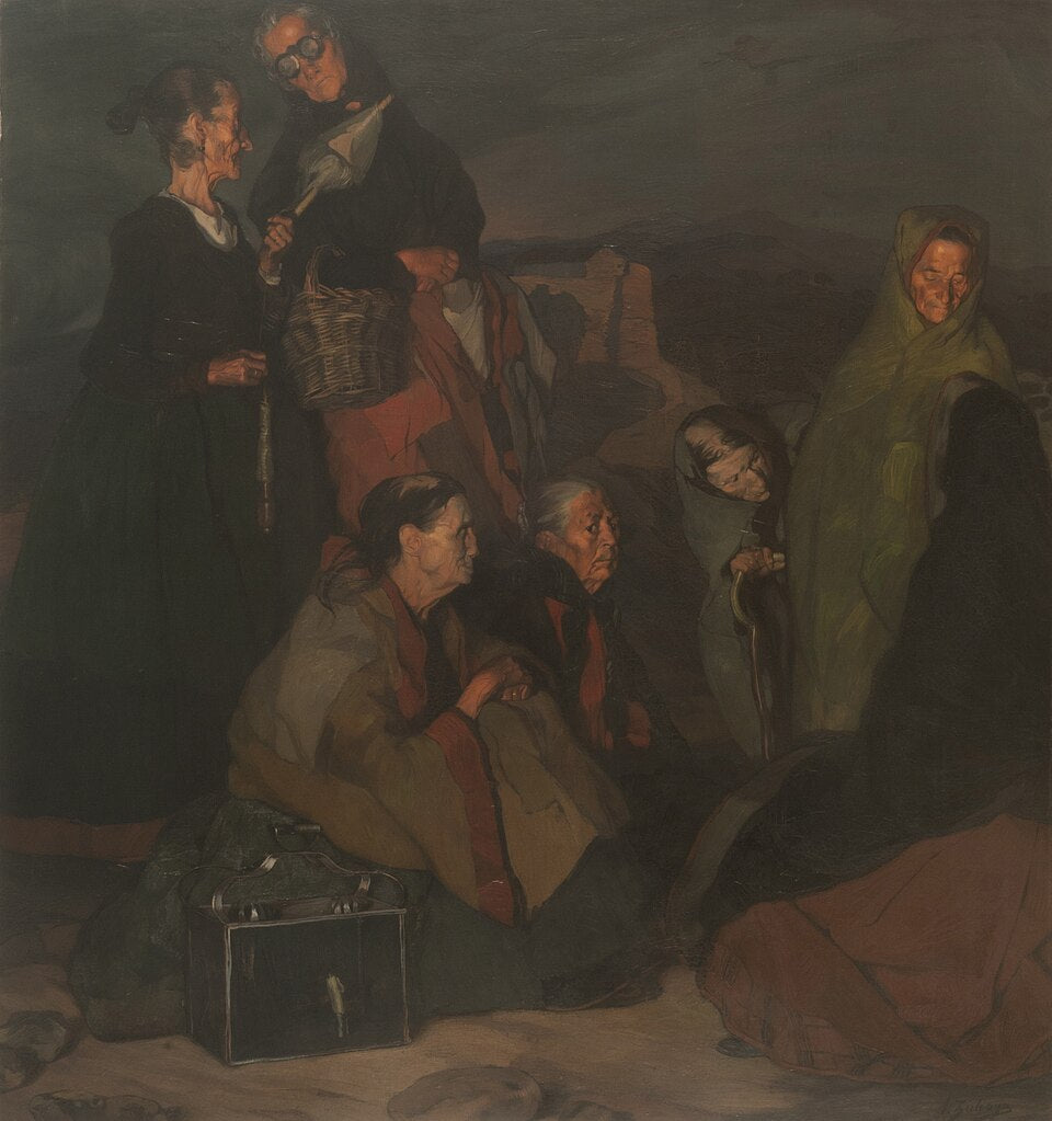 Ignacio Zuloaga Las brujas de San Millan - Hand Painted Oil Painting
