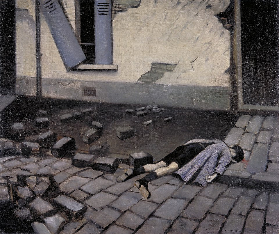 C. R. W. Nevinson A Taube - Hand Painted Oil Painting