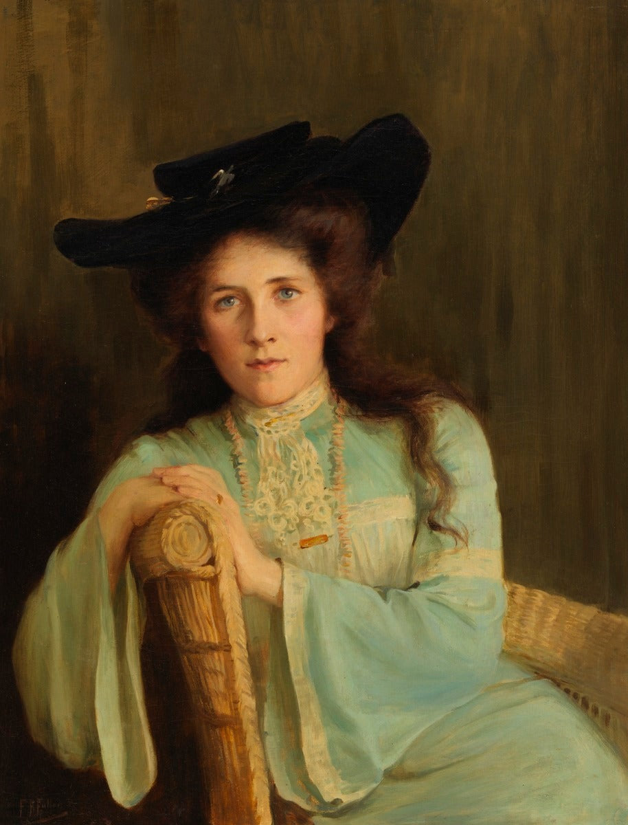 Florence Fuller Portrait of Deborah Vernon Hackett - Hand Painted Oil Painting