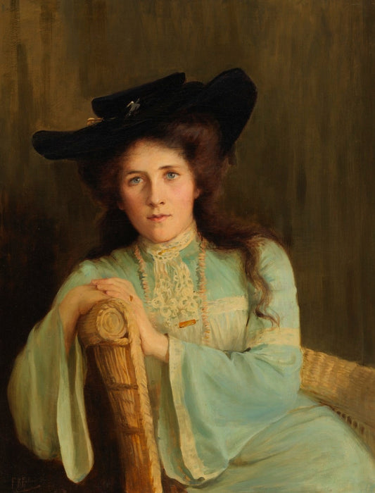 Florence Fuller Portrait of Deborah Vernon Hackett - Hand Painted Oil Painting