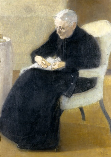 Helene Schjerfbeck At Home - Hand Painted Oil Painting
