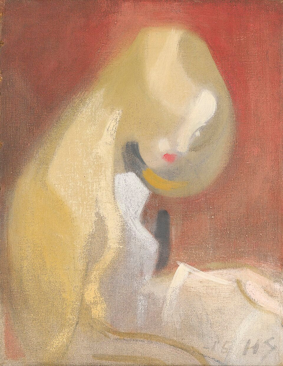 Helene Schjerfbeck Girl with Blonde Hair - Hand Painted Oil Painting