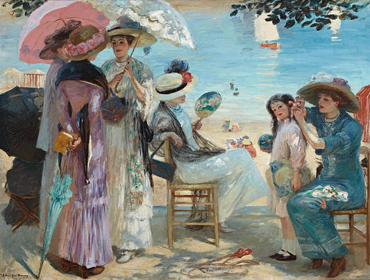 Rupert Bunny Beautiful Afternoon in Royan - Hand Painted Oil Painting