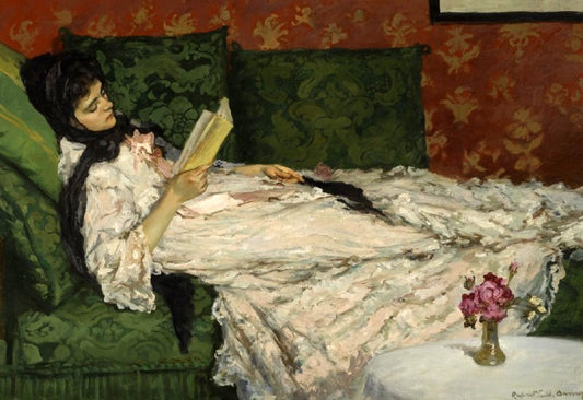 Rupert Bunny Jeanne Reading - Hand Painted Oil Painting