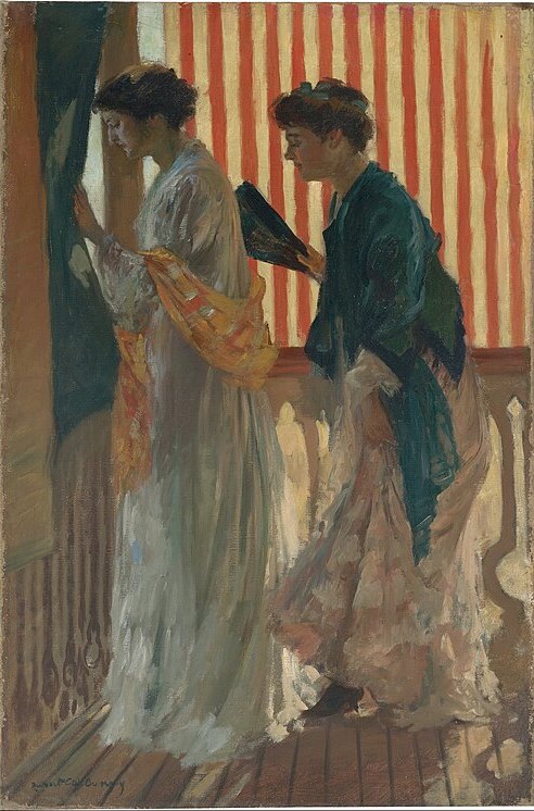 Rupert Bunny Who comes? - Hand Painted Oil Painting