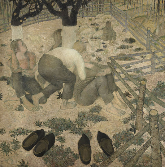 Gustave Van de Woestijne The Sleepers - Hand Painted Oil Painting