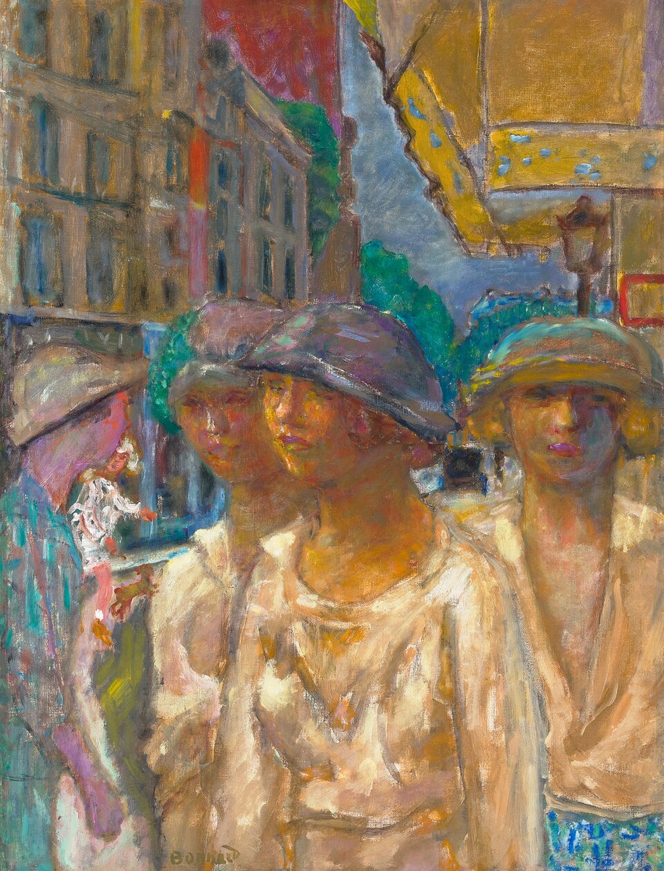 Pierre Bonnard Jeunes Femmes Dans La Rue - Hand Painted Oil Painting