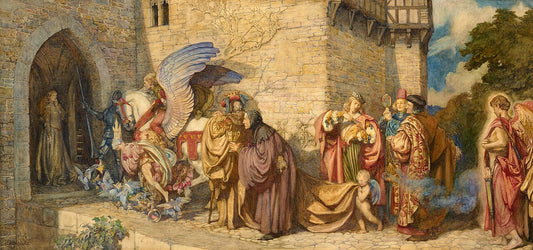 Eleanor Fortescue-Brickdale Love and his Counterfeits - Hand Painted Oil Painting