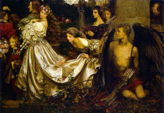 Eleanor Fortescue-Brickdale The Uninvited Guest - Hand Painted Oil Painting