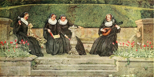 Eleanor Fortescue-Brickdale Yestreen Queen Mary had four Maries, This night she'll hae but three - Hand Painted Oil Painting