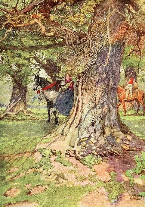 Eleanor Fortescue-Brickdale Una and The Red Cross Knight - Hand Painted Oil Painting